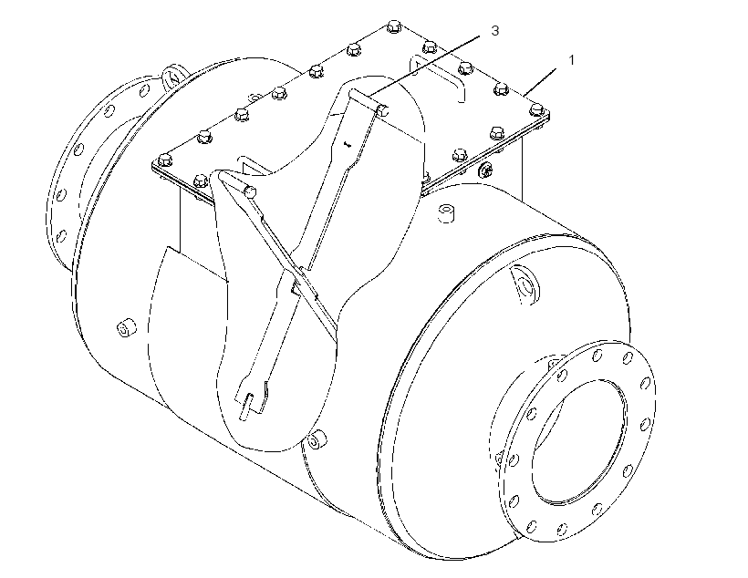 HOUSING GP-MUFFLER & CONVERTER 3360490 CAT