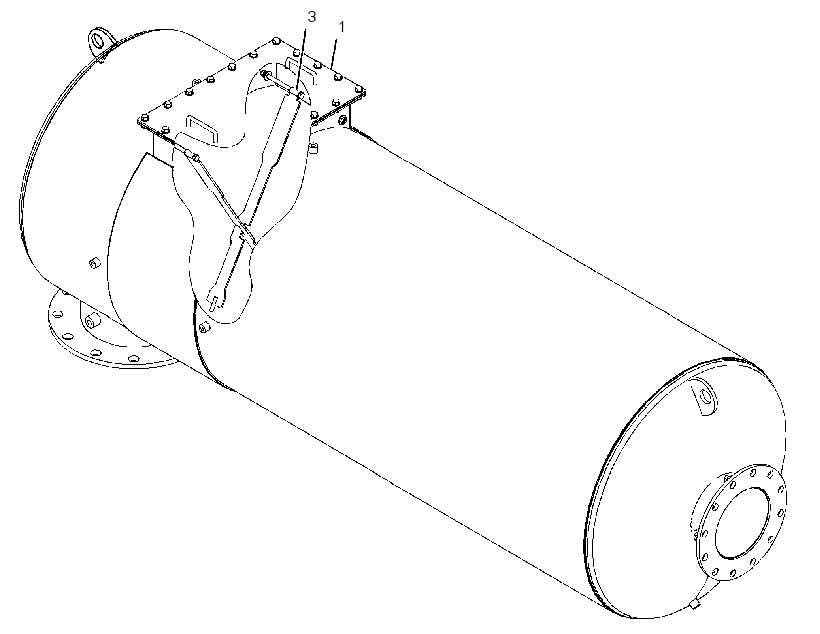 HOUSING GP-MUFFLER & CONVERTER 3360488 CAT