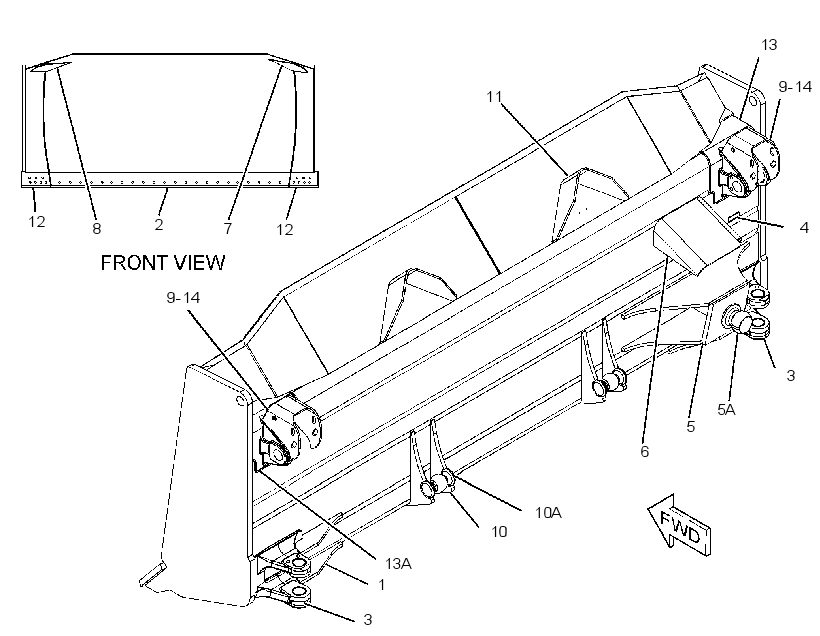 BLADE AS-SEMI-UNIVERSAL 1021904 CAT