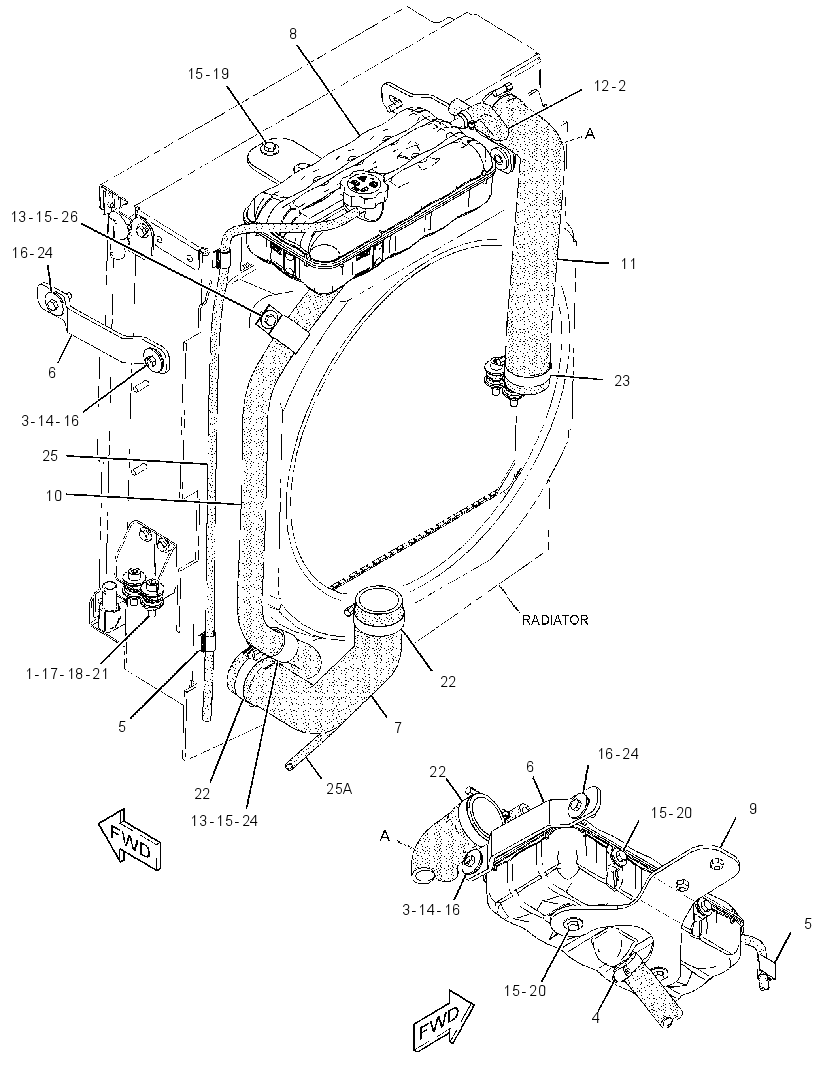 TANK & LINES GP-COOLANT 3246213 CAT