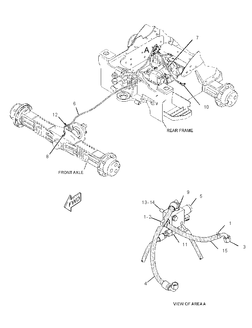 LINES GP-DIFFERENTIAL LOCK 2972505 CAT