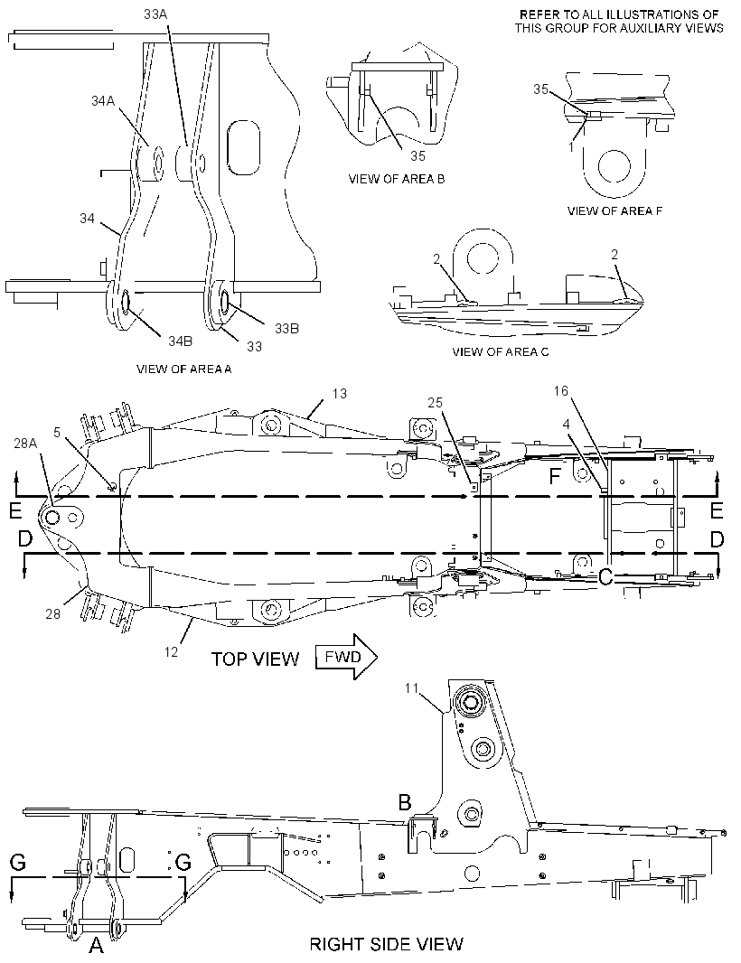FRAME AS-LOADER 1430767 CAT