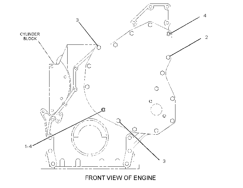 FASTENER GP-FRONT COVER 3177891 CAT