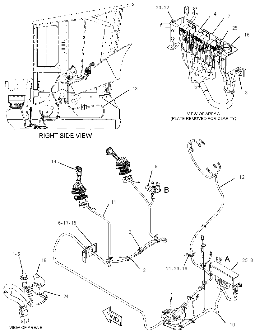 WIRING GP-AUXILIARY CONTROL 3087597 CAT