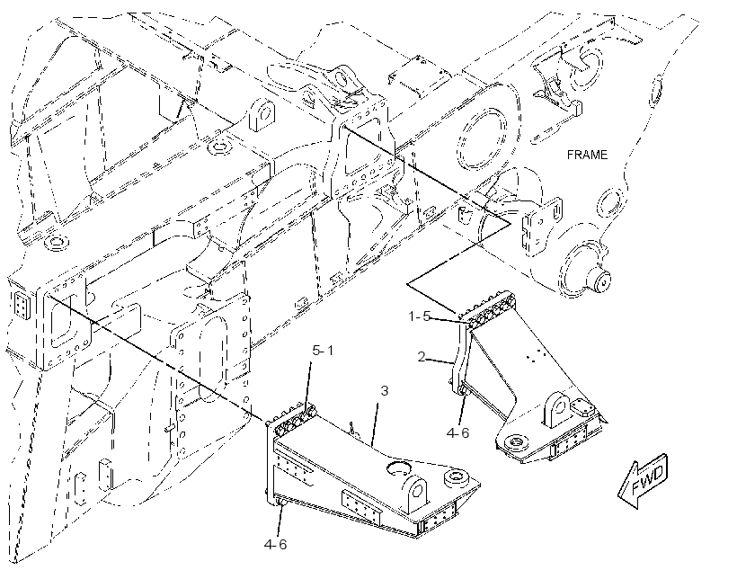 Крепление ROPS 2799650 CAT