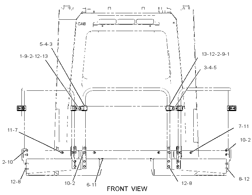 HARDWARE GP-HANDRAIL MOUNTING 3015805 CAT