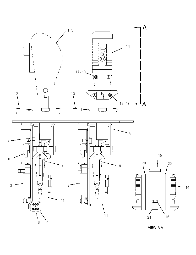 CONTROL GP-XMSN & HOIST 2944809 CAT