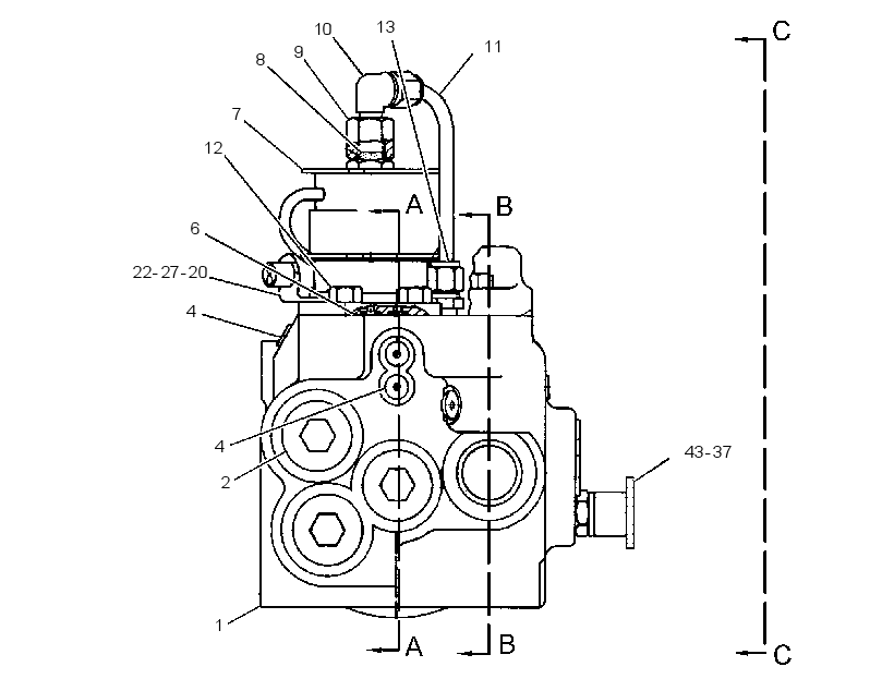 VALVE GP-CLUTCH 6Y9852 CAT