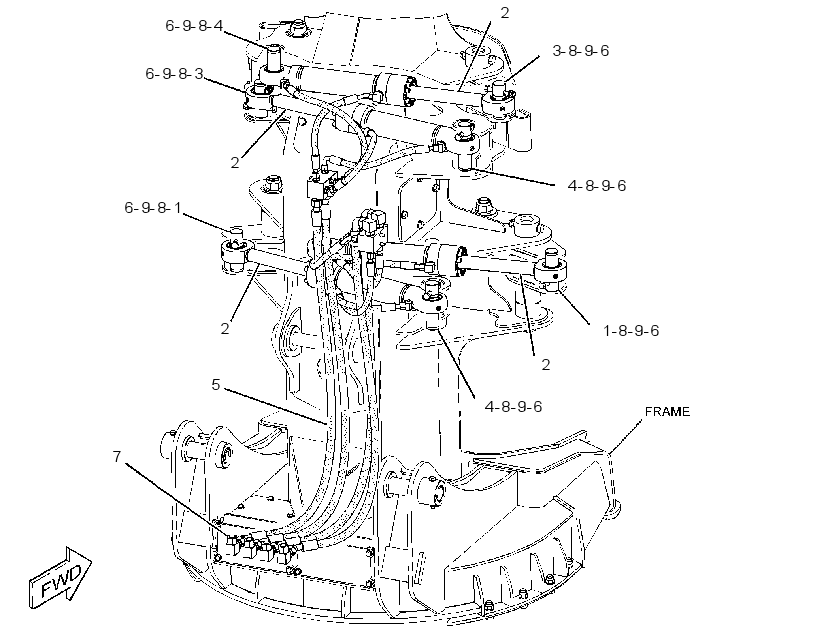 CYLINDER & LINES GP-FELLING HD 3009480 CAT