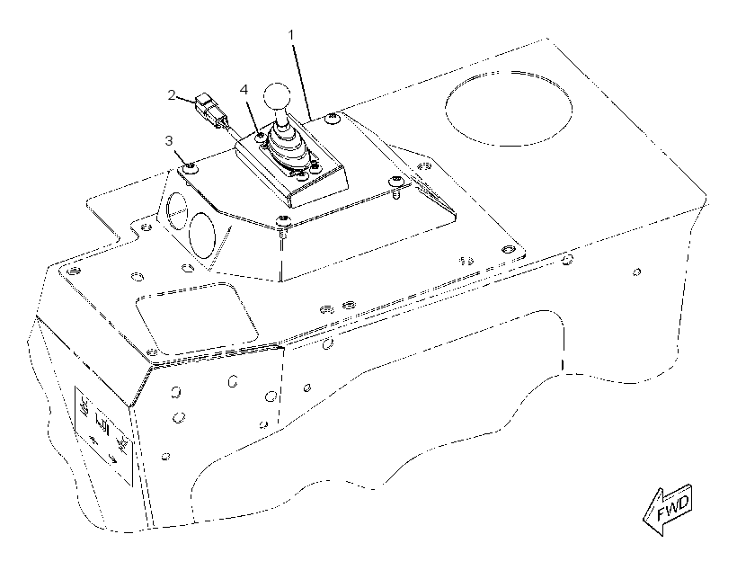 Управление джойстиком 2984372 CAT