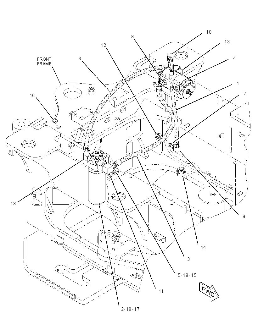 LINES GP-WINCH 3287691 CAT