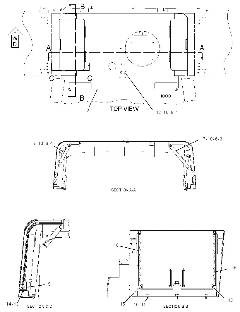 SUPPORT GP-AIR INLET 3147968 CAT