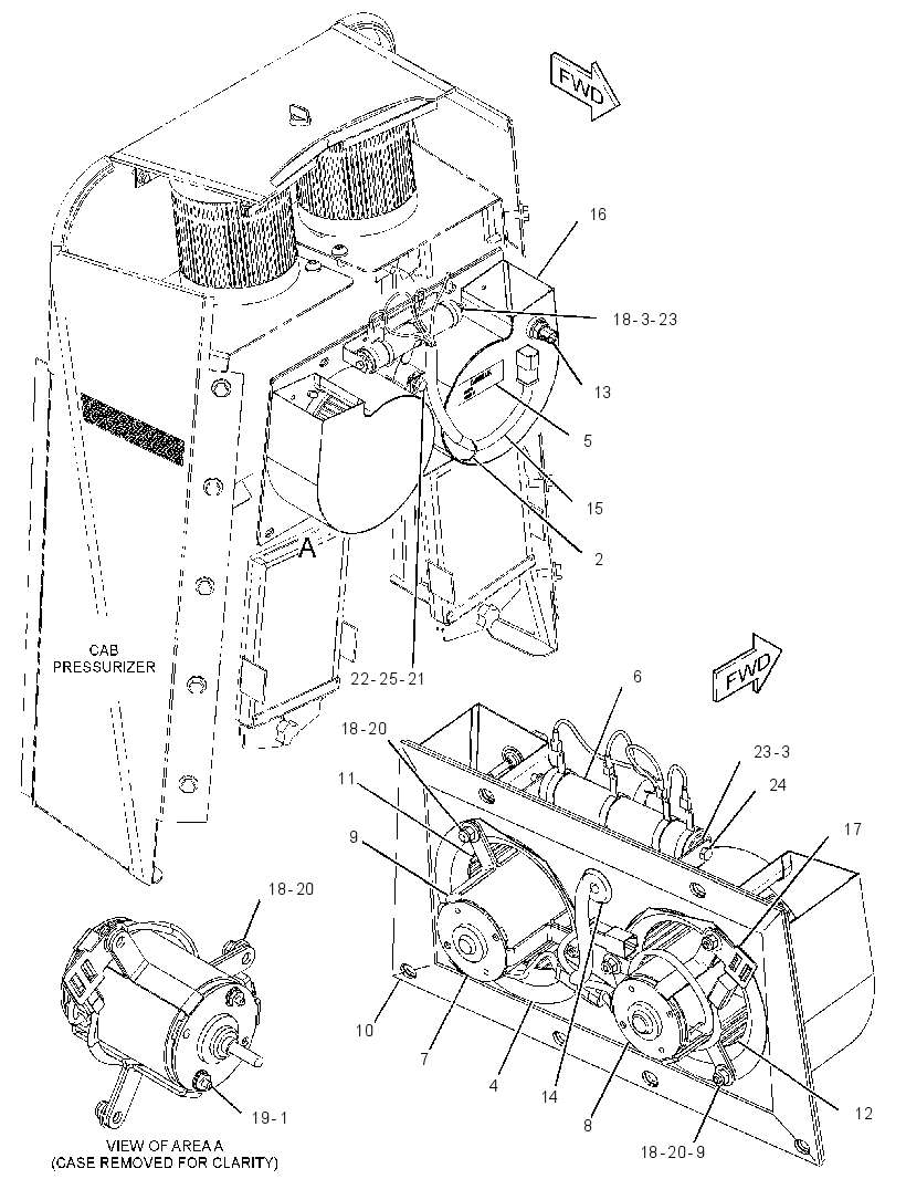BLOWER GP-CAB 3085073 CAT