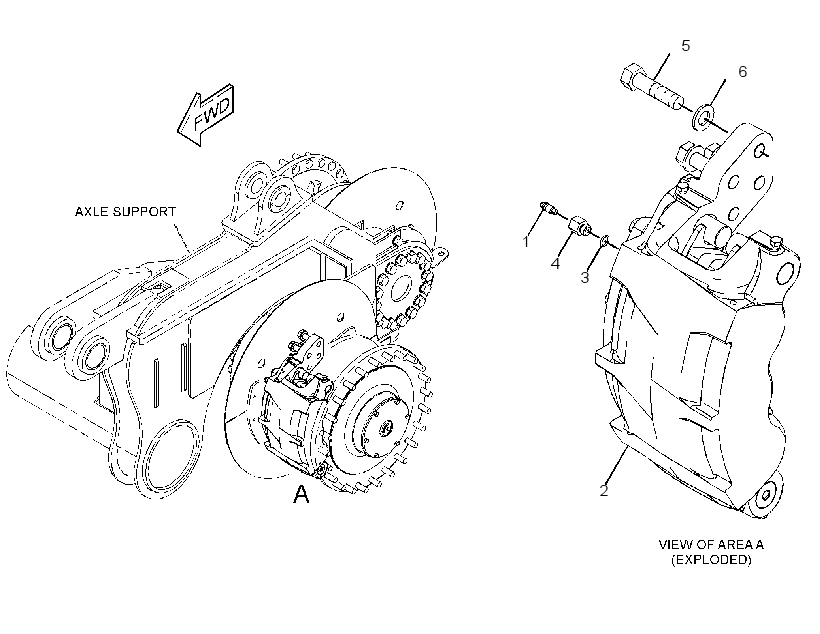 BRAKE GP-HYD CALIPER SERVICE 3342689 CAT