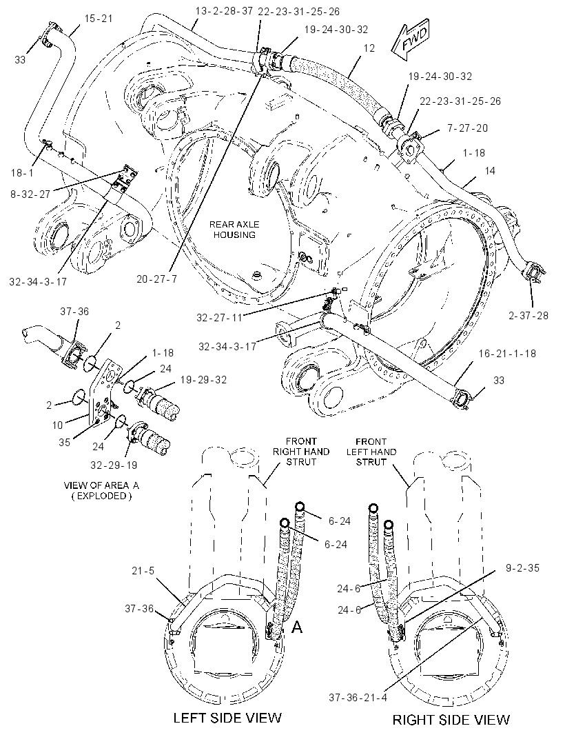 LINES GP-BRAKE COOLING 2788481 CAT