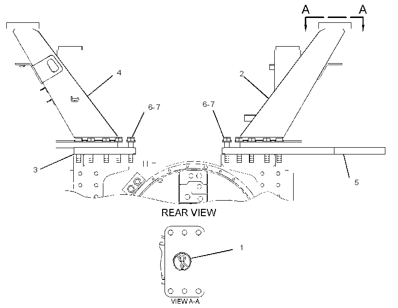 Крепление ROPS 2716175 CAT