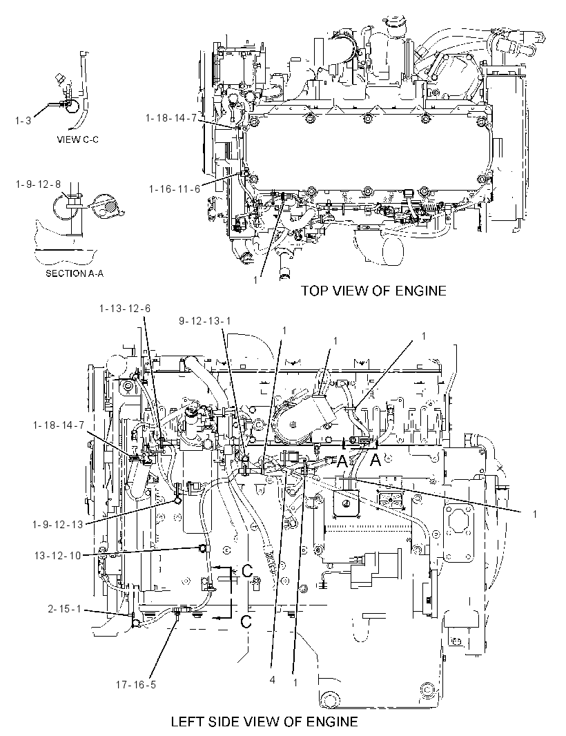 Проводка электронного управления 3401493 CAT