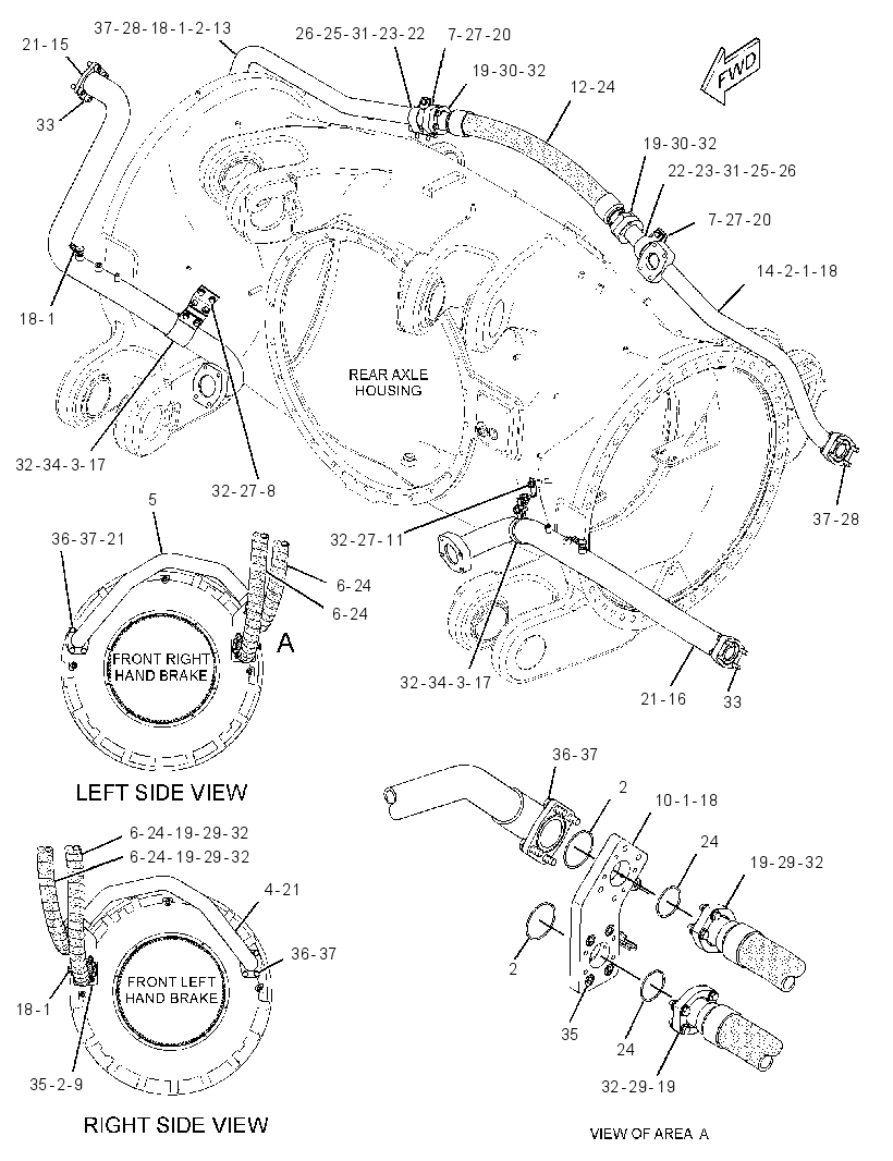 LINES GP-BRAKE COOLING 2788484 CAT
