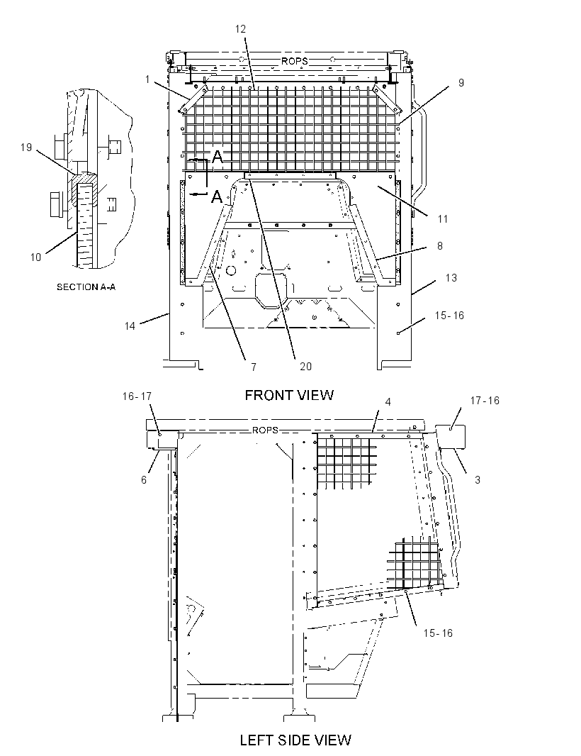 SCREEN GP-CAB 2461206 CAT