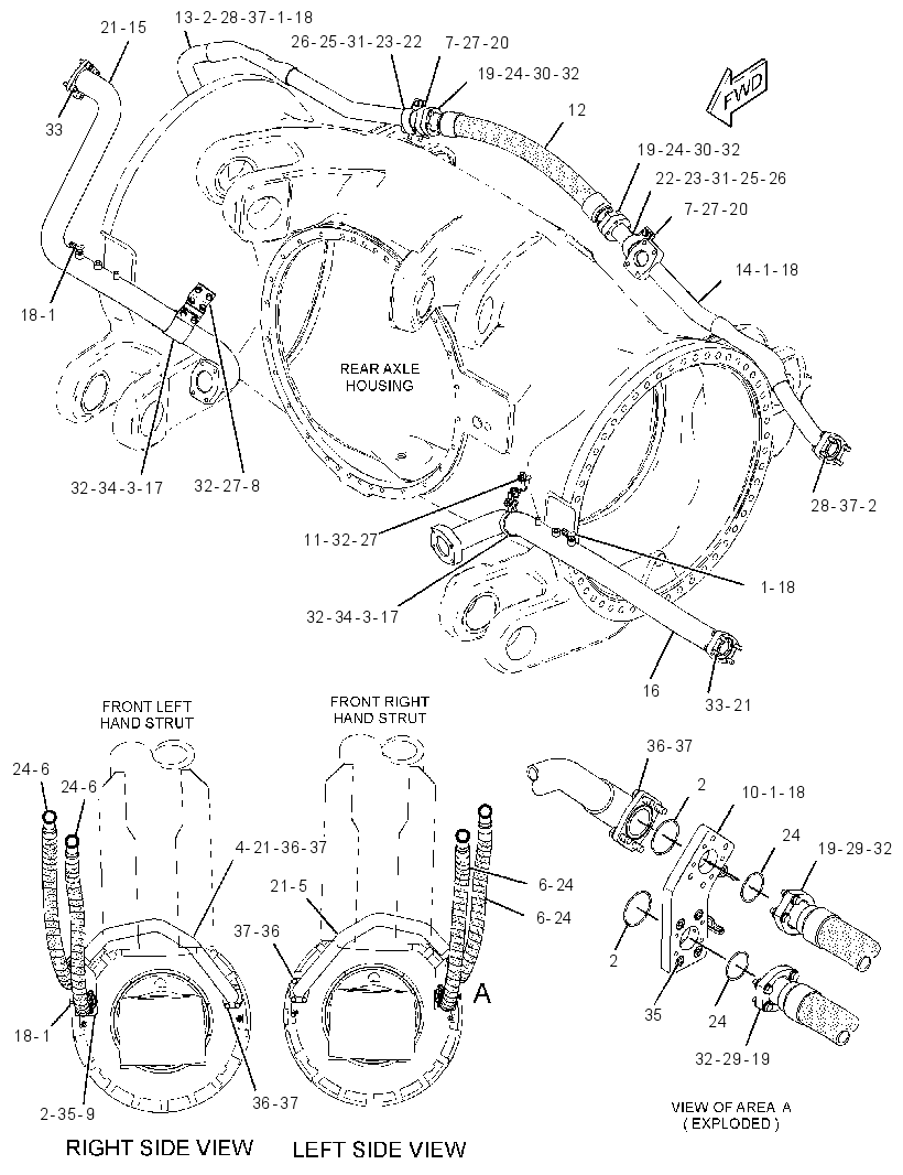 LINES GP-BRAKE COOLING 3260181 CAT