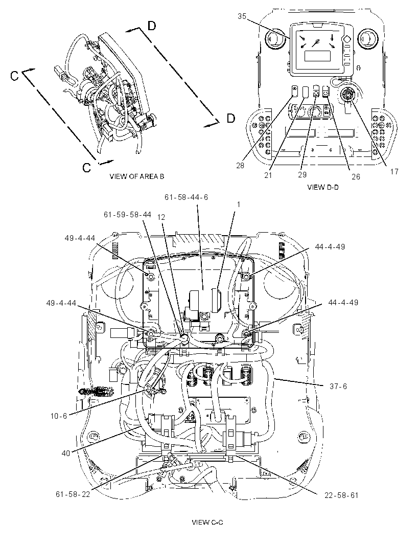 Проводка площадки 3101543 CAT