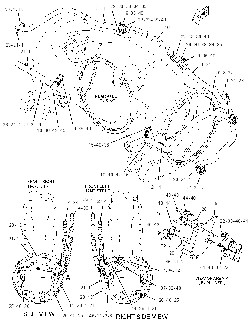 LINES GP-BRAKE COOLING 3258371 CAT