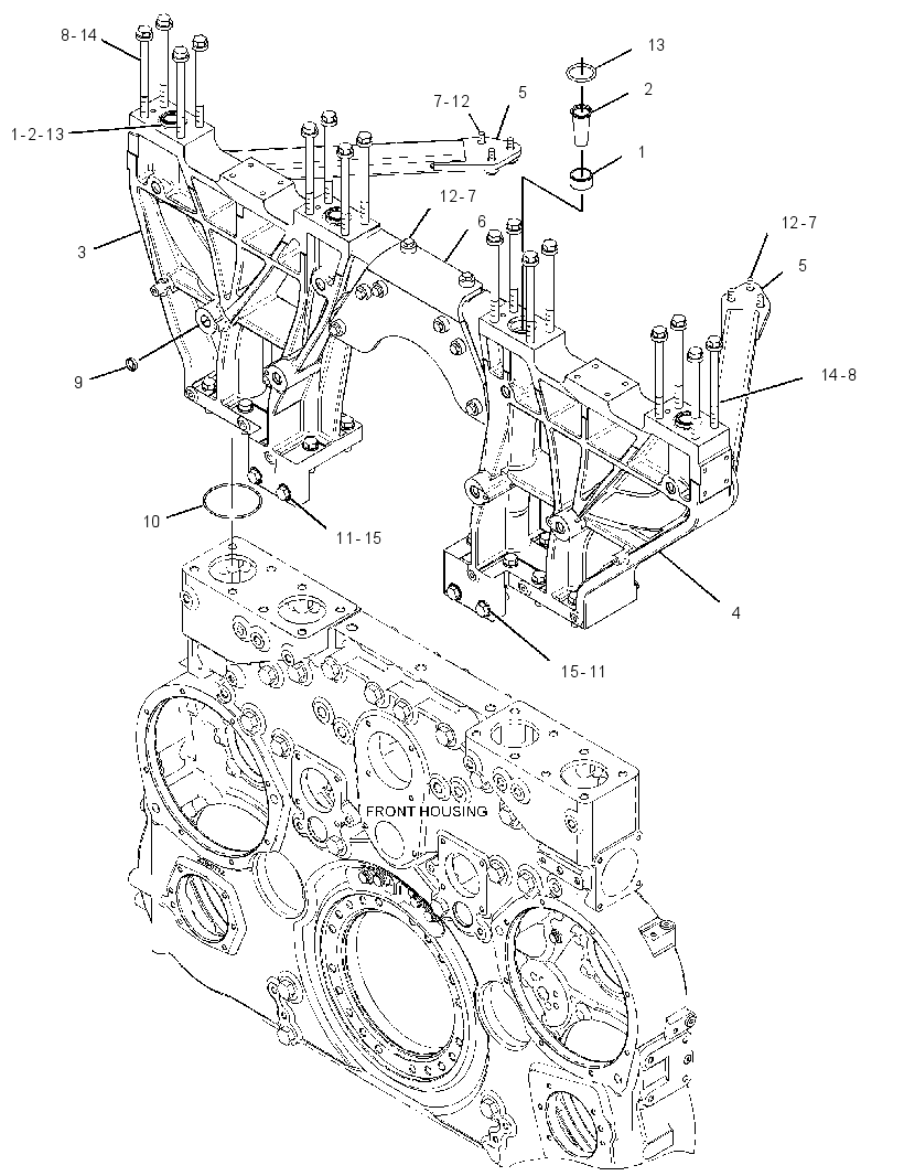 MOUNTING GP-TURBOCHARGER 3246291 CAT