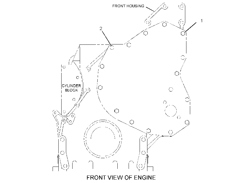 FASTENER GP-FRONT COVER 2709188 CAT