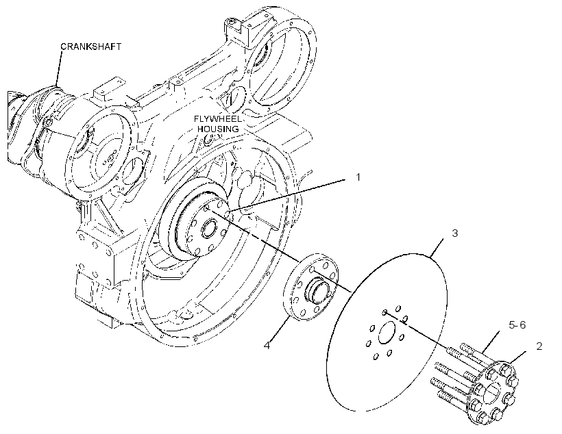 ADAPTER GP-ENGINE TO XMSN 3095147 CAT