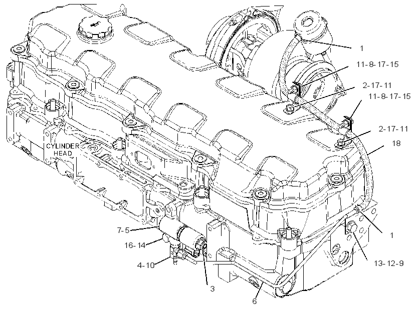 LINES GP-TURBOCHARGER 3096913 CAT