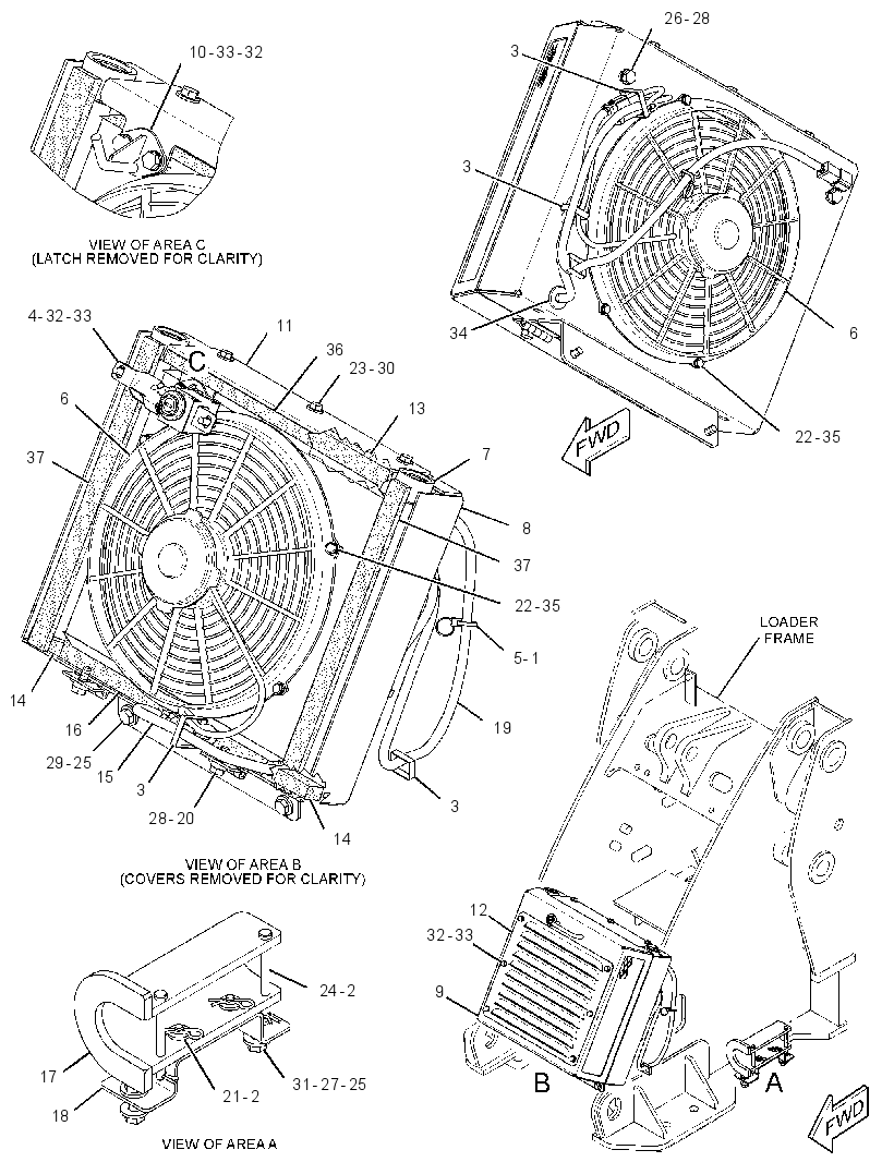 COOLER & MTG GP-HYDRAULIC OIL 3273346 CAT