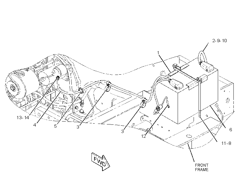 Аккумулятор с проводкой 2553981 CAT