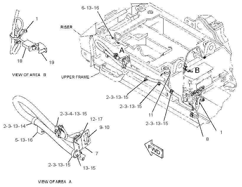 WIRING GP-CAB RISER 3347973 CAT