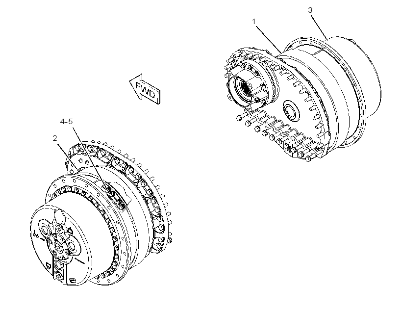 FINAL DRIVE & BRAKE GP 3086969 CAT