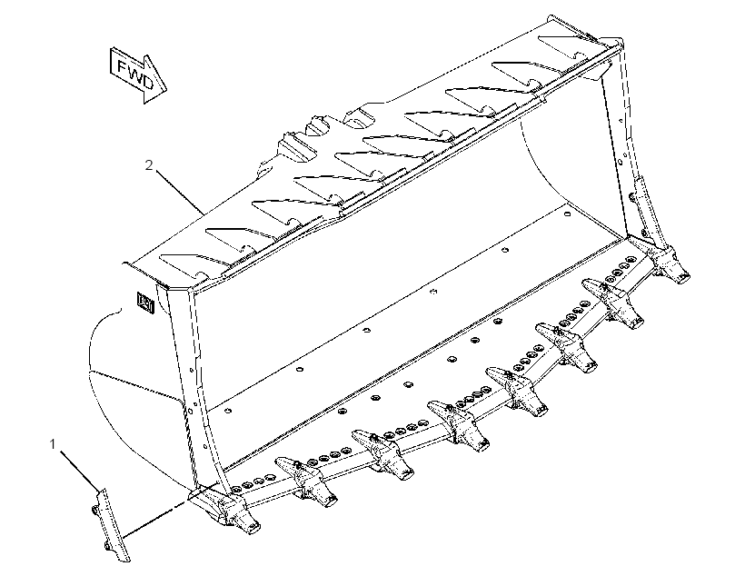 Ковш скальный 3055790 CAT