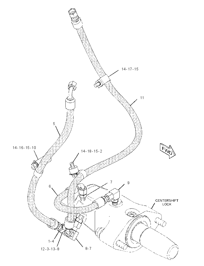 LINES GP-CENTERSHIFT LOCK 2356405 CAT