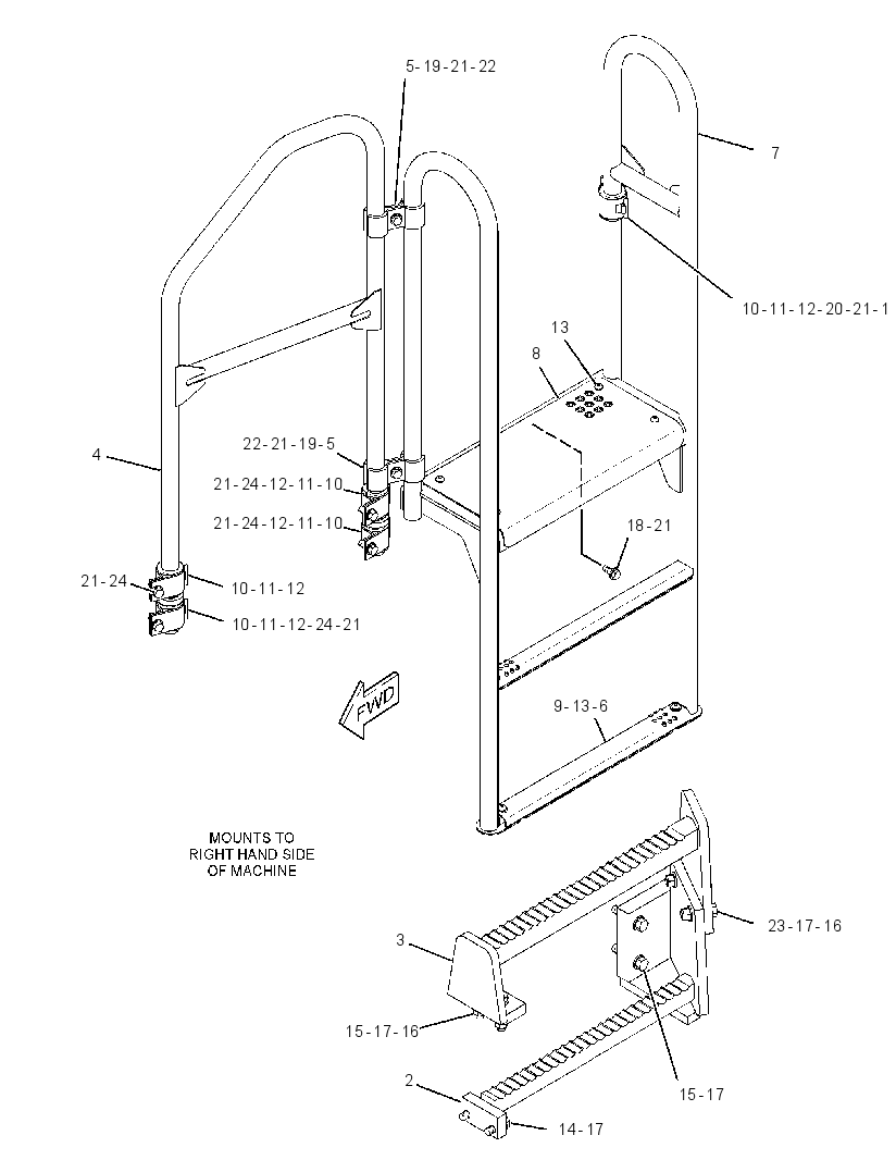 Лестница 2203412 CAT