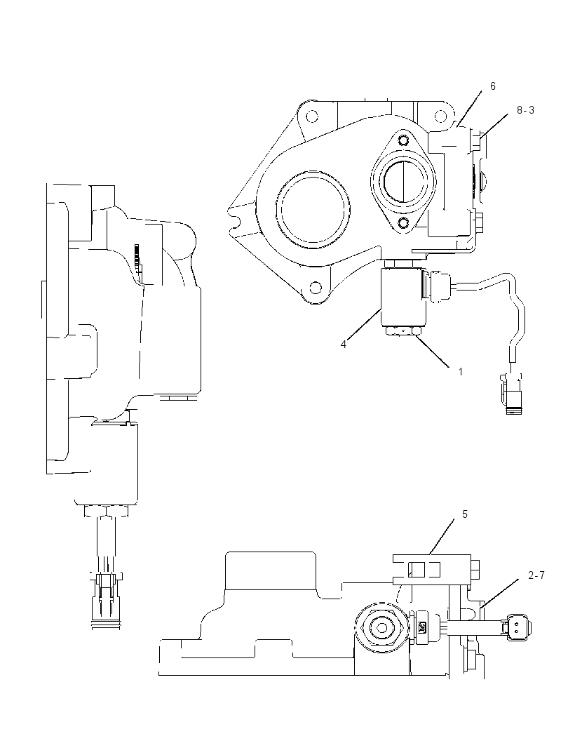 VALVE & MTG GP-DIVERTER 2407339 CAT