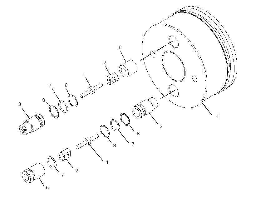 PISTON GP-HYDRAULIC CYLINDER 2588663 CAT