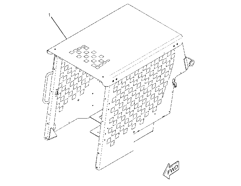 Кабина закрытая с ROPS 3275935 CAT