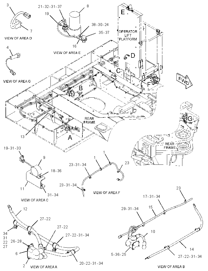 WIRING GP-OPERATOR LIFT 2729614 CAT