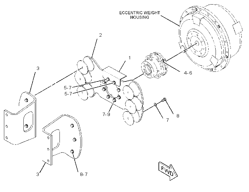 DRIVE GP-SUPPORT & VIBRATORY 2916824 CAT
