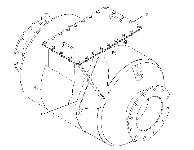 HOUSING GP-MUFFLER & CONVERTER 3351929 CAT