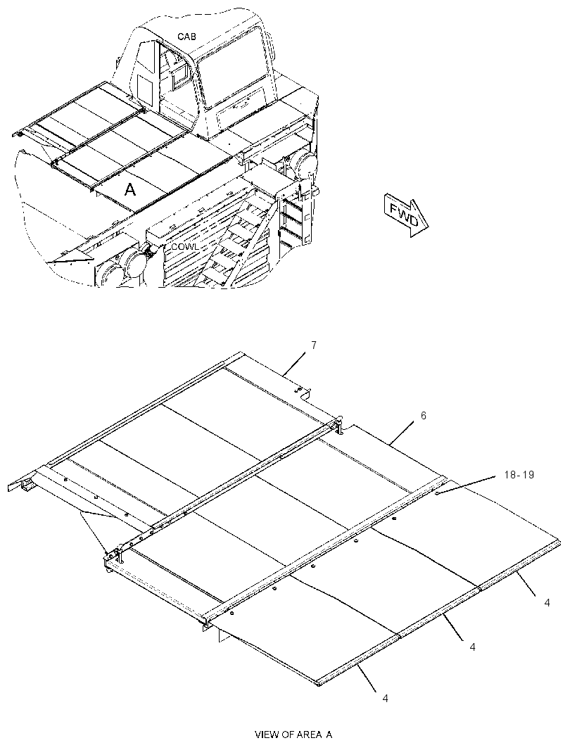 HOOD GP-TRUCK 2788416 CAT