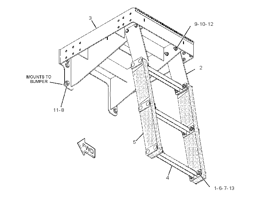 LADDER & WALKWAY GP 2892316 CAT
