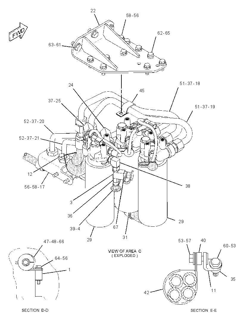 LINES GP-CHARGE PRESSURE 2904596 CAT