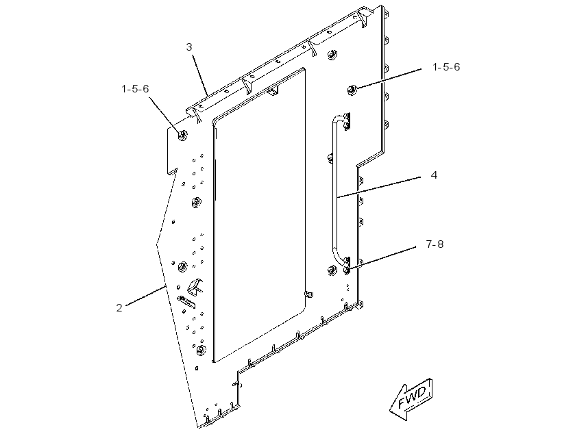 FRAME GP-DOOR 2850100 CAT