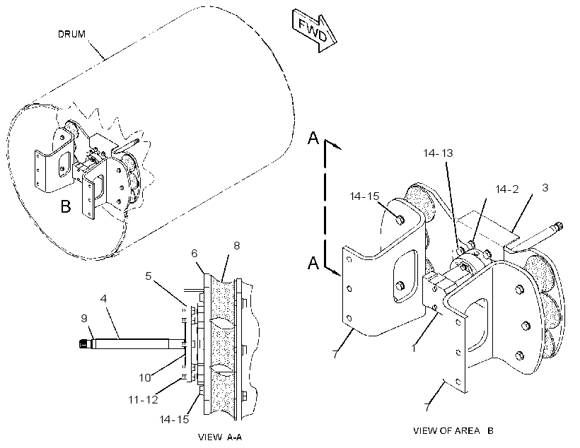 DRIVE GP-SUPPORT & VIBRATORY 2873236 CAT