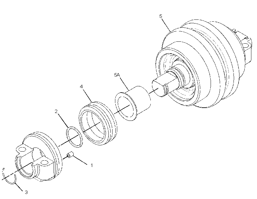 ROLLER GP-TRACK-CENTER FLANGE 3408957 CAT