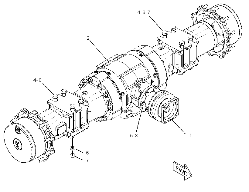 AXLE & MTG GP-DRIVE 3419423 CAT